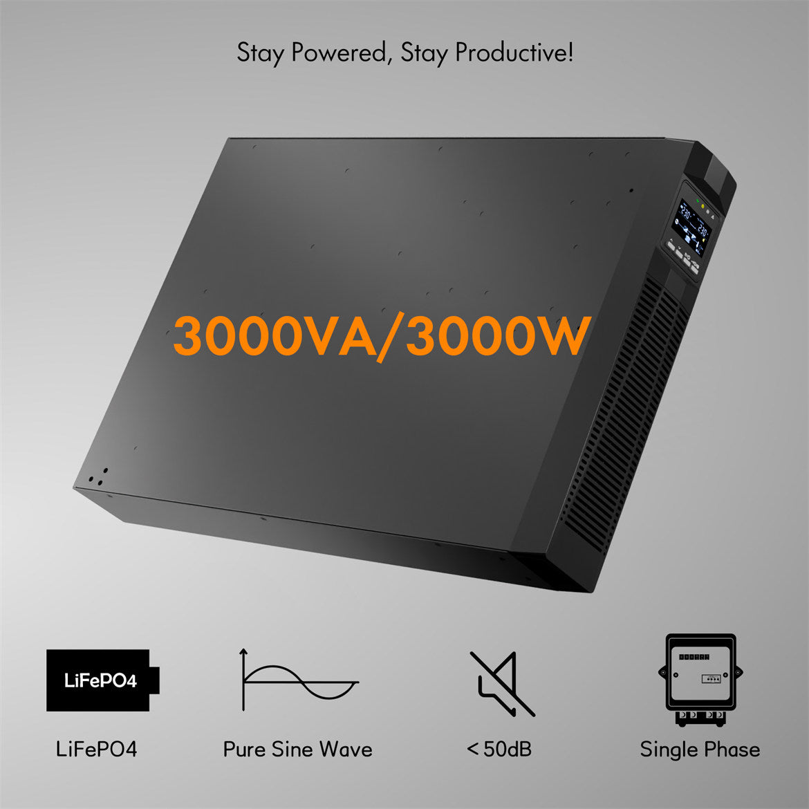 VoltX UPS 3000VA 3000W LiFePO4 Battery Charger