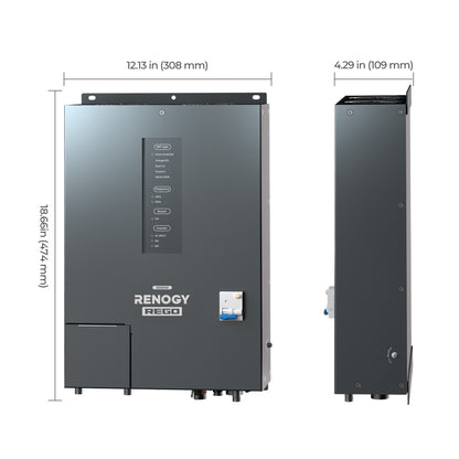 Renogy REGO 12V 3000W HF Pure Sine Wave Inverter Charger – 240VAC