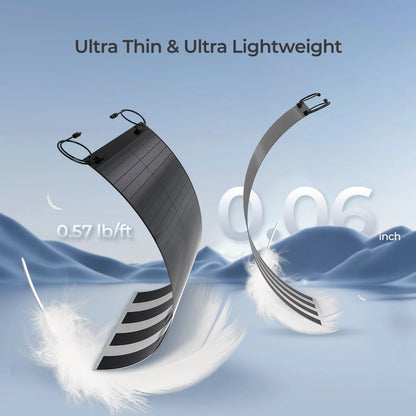 REGO 12V 150W Flexible and Lightweight Thin-Film Solar Panel Cigs