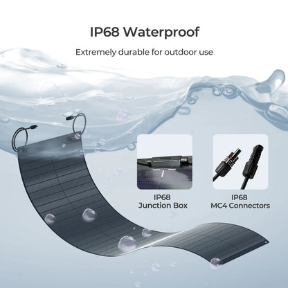 REGO 12V 150W Flexible and Lightweight Thin-Film Solar Panel Cigs