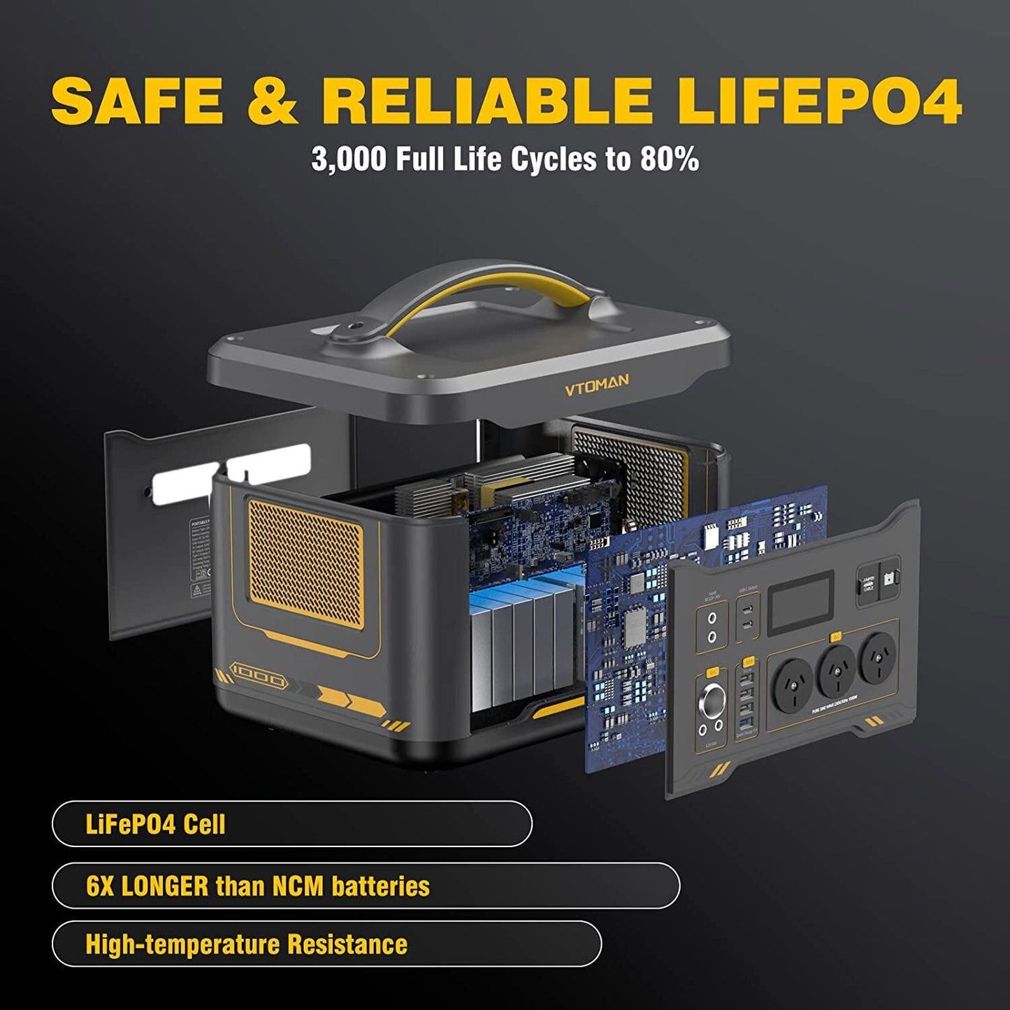 VTOMAN Jump 1500X 1500W Solar Generator + 220W Panel AC/DC