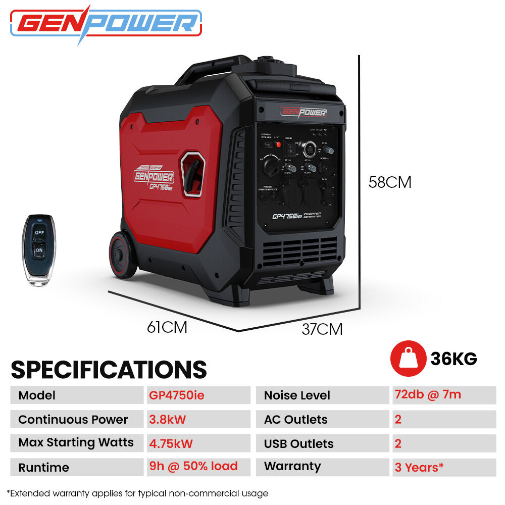 GENPOWER 4.7kW  Inverter Generator