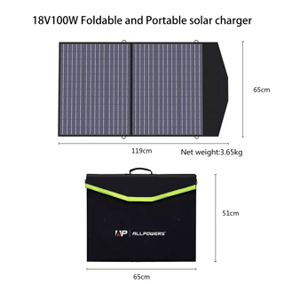 ALLPOWERS Beige R600 299Wh 600W Solar Panel Kit