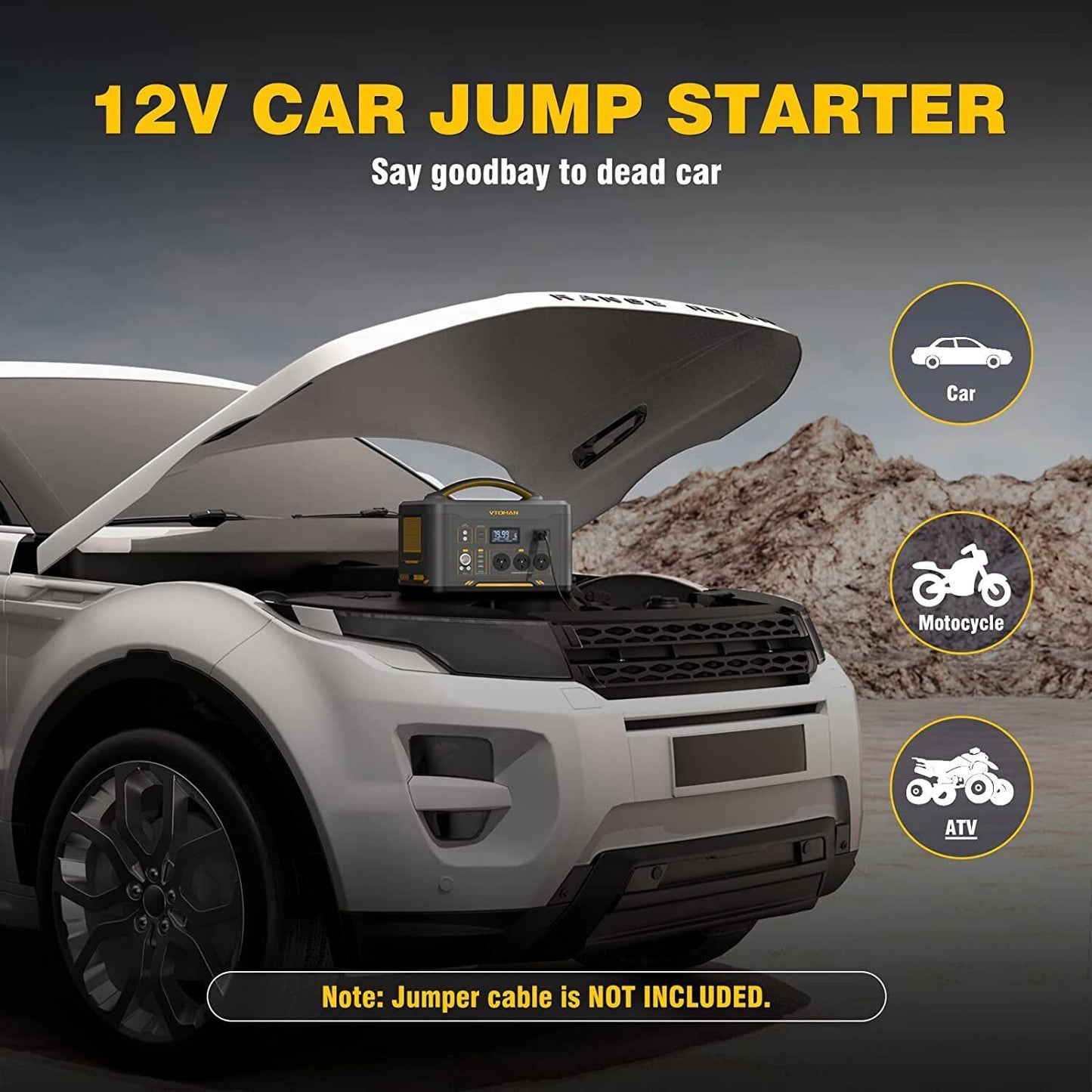 VTOMAN Jump 1500X 1500W Solar Generator + 220W Panel AC/DC